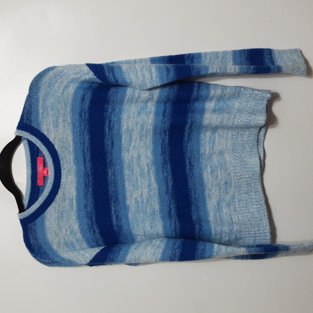 Lilly Pulitzer Elannie Blue‎ Grotto Marled Sweater Women's S
